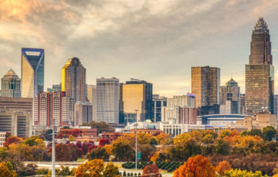 IT service Charlotte NC, skyline view showcasing Guardian IT Systems local expertise and support
